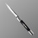 Folding "Ermine" steel - 420, hilt - steel/tree, blade - 8 cm