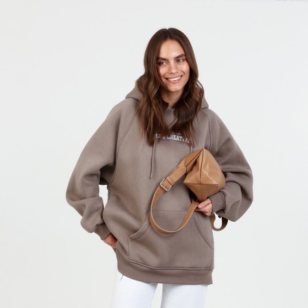 Bag-bag, lightning department, adjustable belt, beige color-10