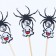 Skewers "Spiders with a ghost", in a set of 6 pieces