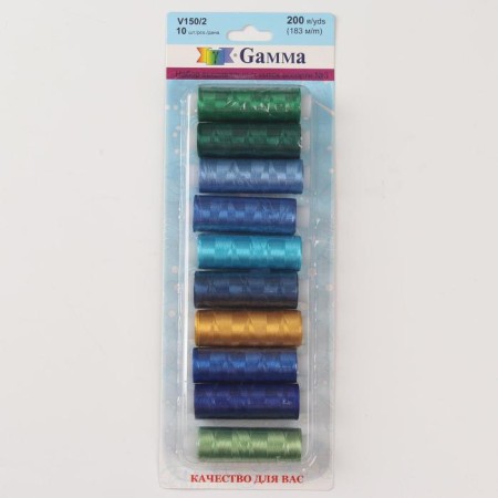 Files for embroidery No. 3, 183 m, 10 pcs, color colorful color-1
