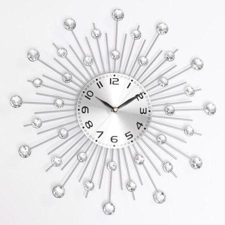 Watch walls, series: openwork, "Crystals", smooth move, D-35 cm, dial 13 cm