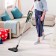 Vacuum cleaner KitFort KT-5237, vertical, 450 watts, 0.6 l, black and green