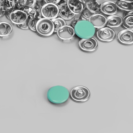Shirt button, closed, d = 9.5 mm, mint color-2