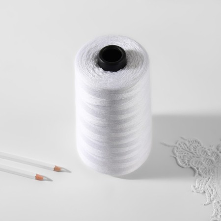 Threads 100ll, 5000 m, white color No. 0101-2