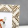 Photo frame plastic 15x20 cm "Golden Indian patterns on gray-beige" 23.5x18.7 cm