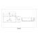ABBER RECHTECK AC2204 sink, invoice, 605x350x135 mm, white