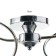 Snanny chandelier 2he27 40W silver 58x29x28 cm Bayerlux