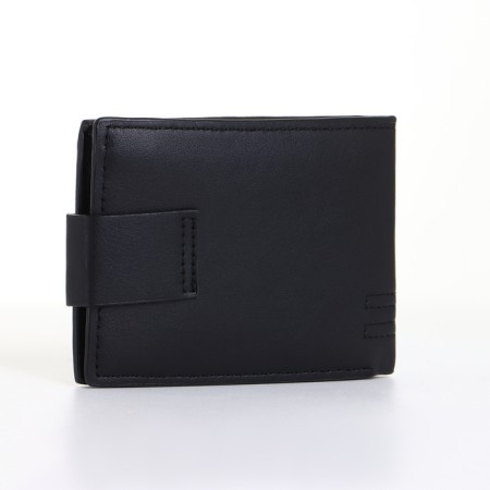 Male purse on a magnet, black color-1