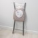 Folding stool "Nika 1", the color of the gray seat, frame mix
