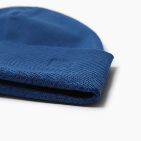 Set for a boy (snood and hat), indigo color, size 54-58-2