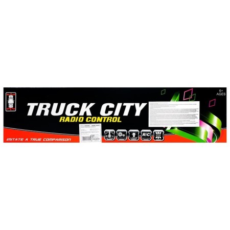 Avtobos radio -controlled truck, with tractors, works from batteries, mix-9
