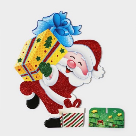 Decorative decoration (stand) "Santa Claus with a gift" 33x25.5 cm-2