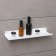 Shelf in a bathroom loft, 350 × 100 × 30 mm, white color