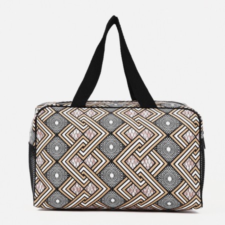 Lightning cosmetic bag, brown color-1