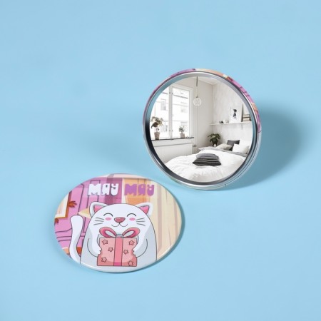 Mirror "cat", d = 7 cm, multi -colored-2