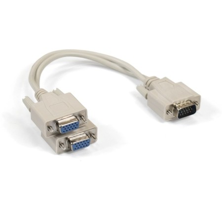EXEGATE EX-CC-VGA-15M2X15F-0.3, VGA (F)-2XSVGA (M), 0.3 m, Gray