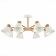 Ceiling EVOLUCE lamp. Sle103702-08. BUVE. 8x60 watts, E27, 85.5x85.5x37 cm, color light wood, white