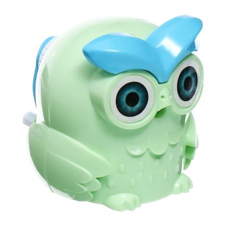 Mechanical sharpener with a container of an owl light green-6