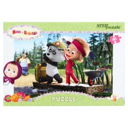 Puzzle "Masha and the Bear - 2", 80 elements, mix-22