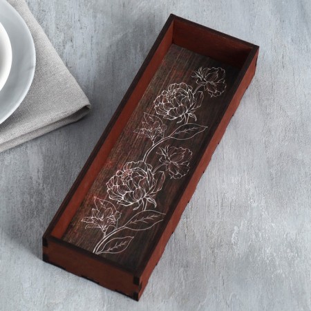 Control dining room stands "Flowers", 25 x 8 cm