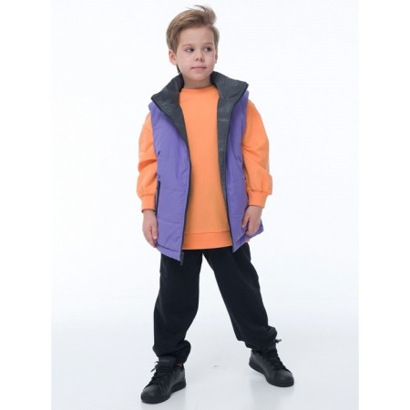 Vest for boys, height 110 cm, black color-2