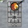 Hon surface Delvento V30V20M001, gas, 2 burners, silver