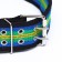 The collar is four -layer, 75 x 5 cm, multi -colored