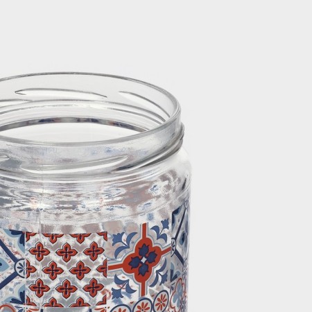 Glass Bank for bulk products "Mosaic", 660 ml-4
