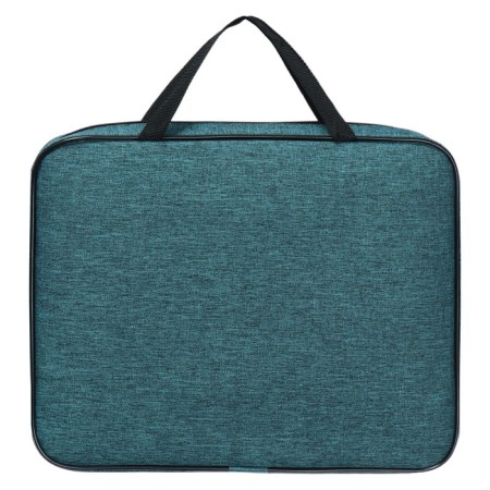 Folder with A4 handles, 350 x 270 x 60 mm, textile, premium office PDM-111 "Aquamarin"-5