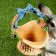 Garden figure "Bunny with a basket" 29x26x32cm