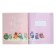Notebook of 48 sheets in the Cute Owls cage, covered cardboard, matte lamination Soft Touch, mix