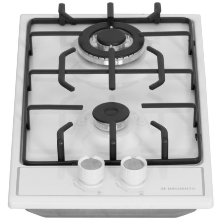 Hon surface Delvento V30V20W001, gas, 2 burners, white-3