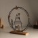 Souvenir metal, tree Light "House with heart. Night sky" 6x25.5x26.5 cm