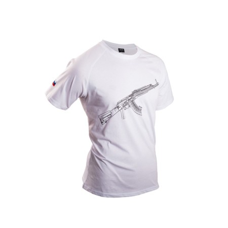 T -shirt 7.62 kalashnikov, size 56, white color