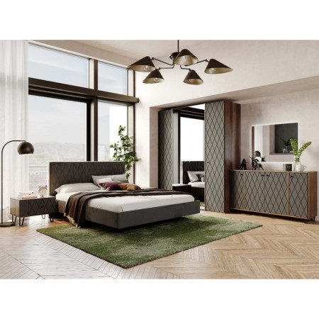 Rimini cabinet, 584x440x413 mm, Spanish. 2, color graphite software / oak canyon dark-3