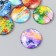 Decor (cabochon) for creativity glass "Natural paints" mix d = 3 cm