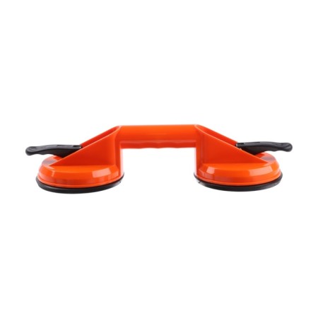 Vacuum suction cups double for gluing glasses into the car, d 12 cm, orange-1