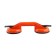 Vacuum suction cups double for gluing glasses into the car, d 12 cm, orange