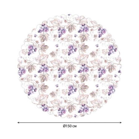 The tablecloth "Grape", Round, Saten, D = 150 cm-1