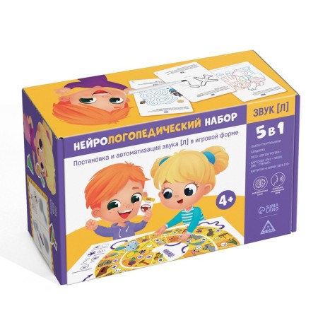 Neurologist -epedic set “Sound [l]. 5 in 1 ", 5 games, 4+-6