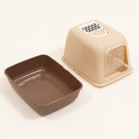 Cathedral toilet closed (beige)-7