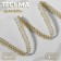 Decorative braid “Chanel”, 8 mm, 10 ± 1 m, white/gold color