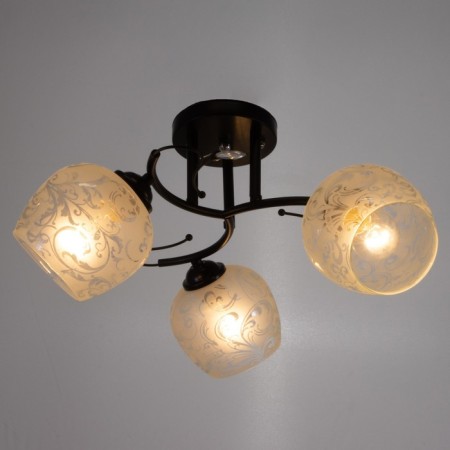 Chandelier 2003/3 E27 60W black 45x45x25 cm Bayerlux-1