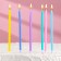 Candles in the cocktail cake "Happy birthday", 6 pcs, 13 cm, high