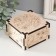 Casket for painting "monogram" 10x10x6 cm, plywood 6mm