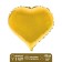 Foil ball 18 ", heart, color mix