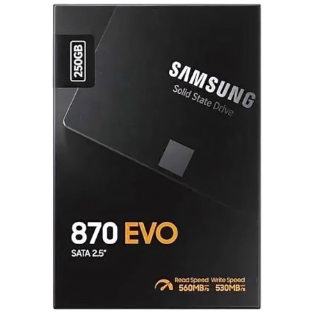 SSD Samsung 2.5 "870 EVO 250 GB SATA III 3BIT MLC (TLC) MZ-77E250BW-5