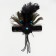 New Year's casting on the head with a pen, black color, for the new year