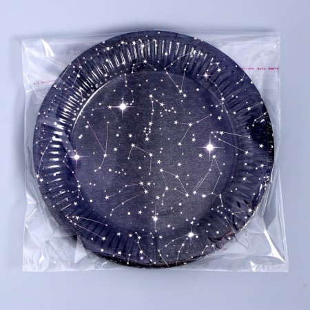 Disposable paper plate "Cosmos", 18 cm-2