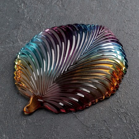 Glass Serving “Bird Hand”, curly, 20.5 × 16.5 cm-2